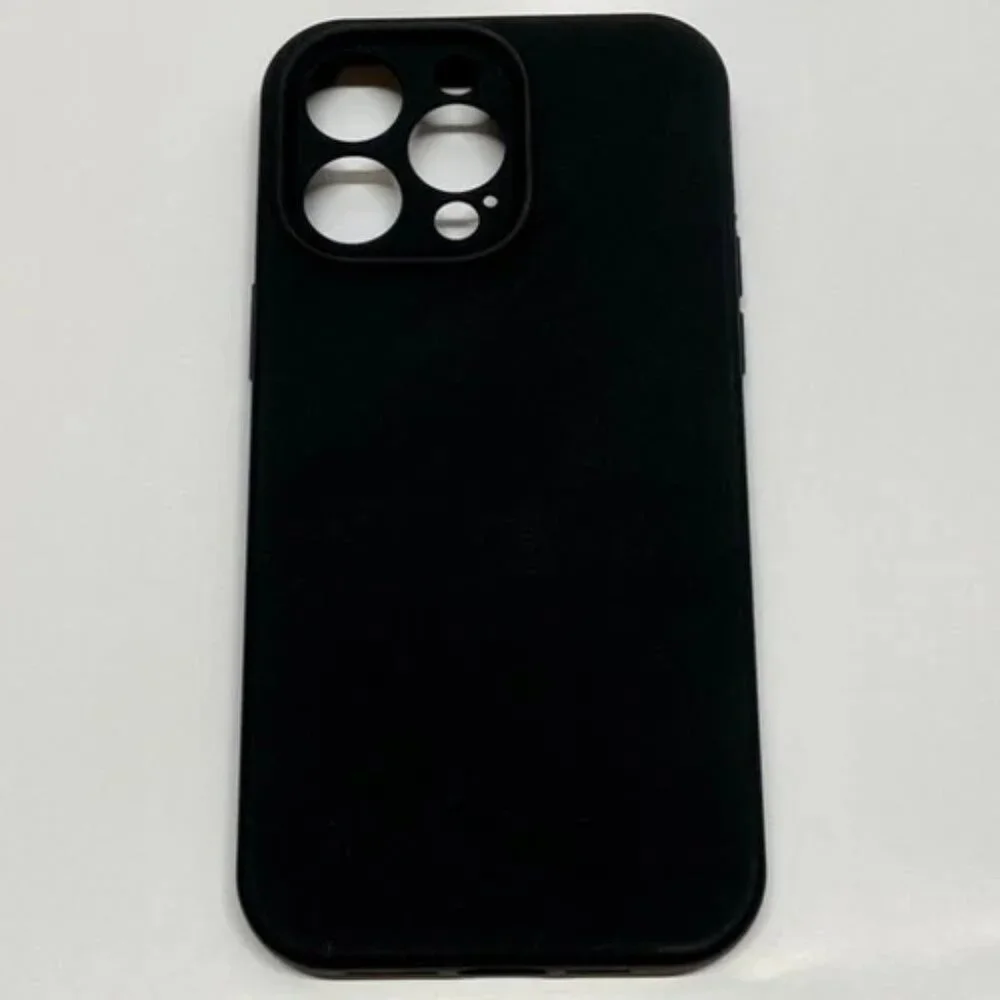 iPhone 14 Pro Max‎ Phone Case Black Silicone Drop+ Anti-Scratch Shock-Proof EUC